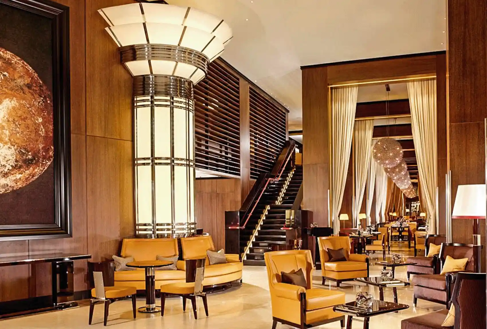 45 Park Lane Hotel modern lobby.