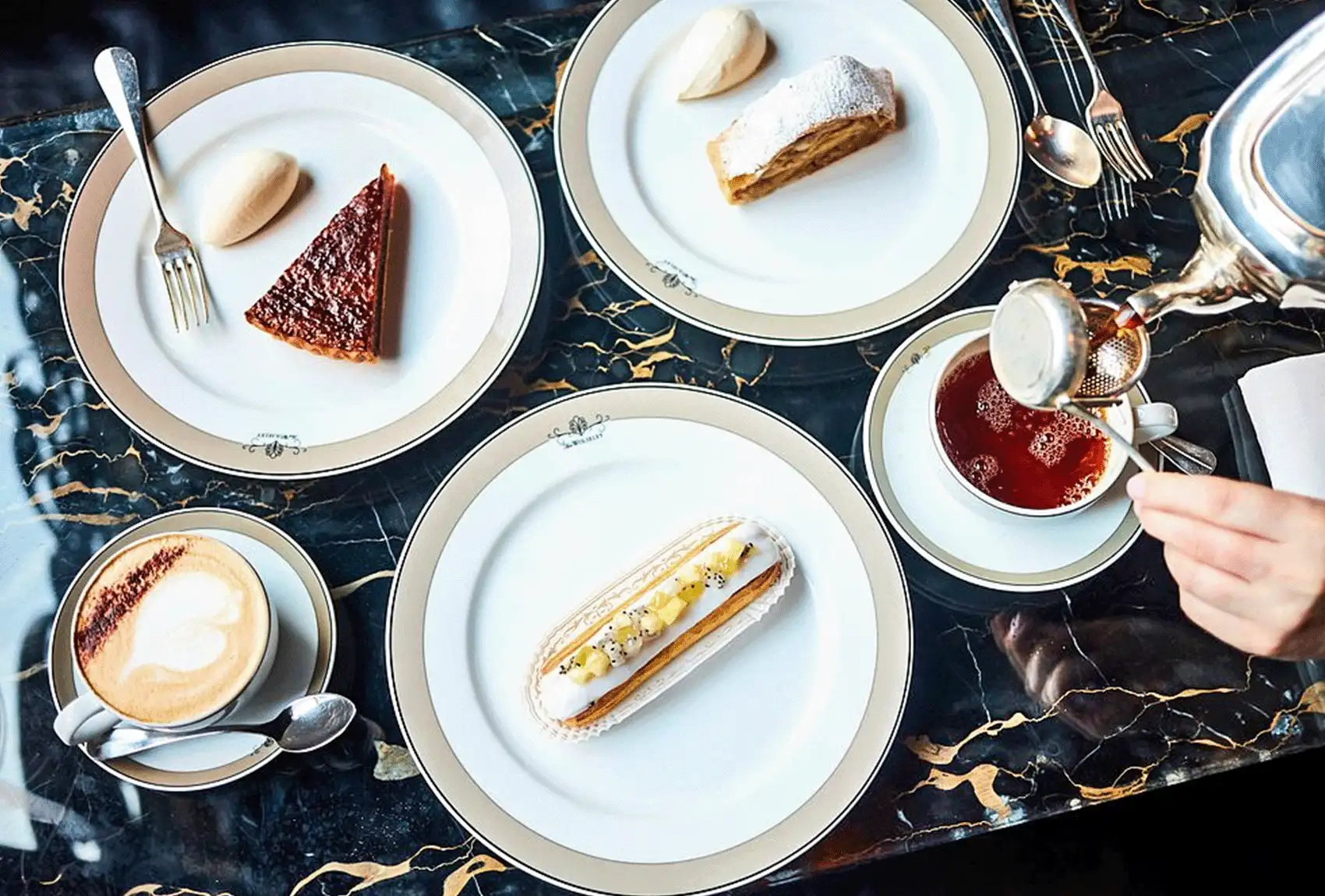 Pastries for Afternoon Tea at The Wolseley London.