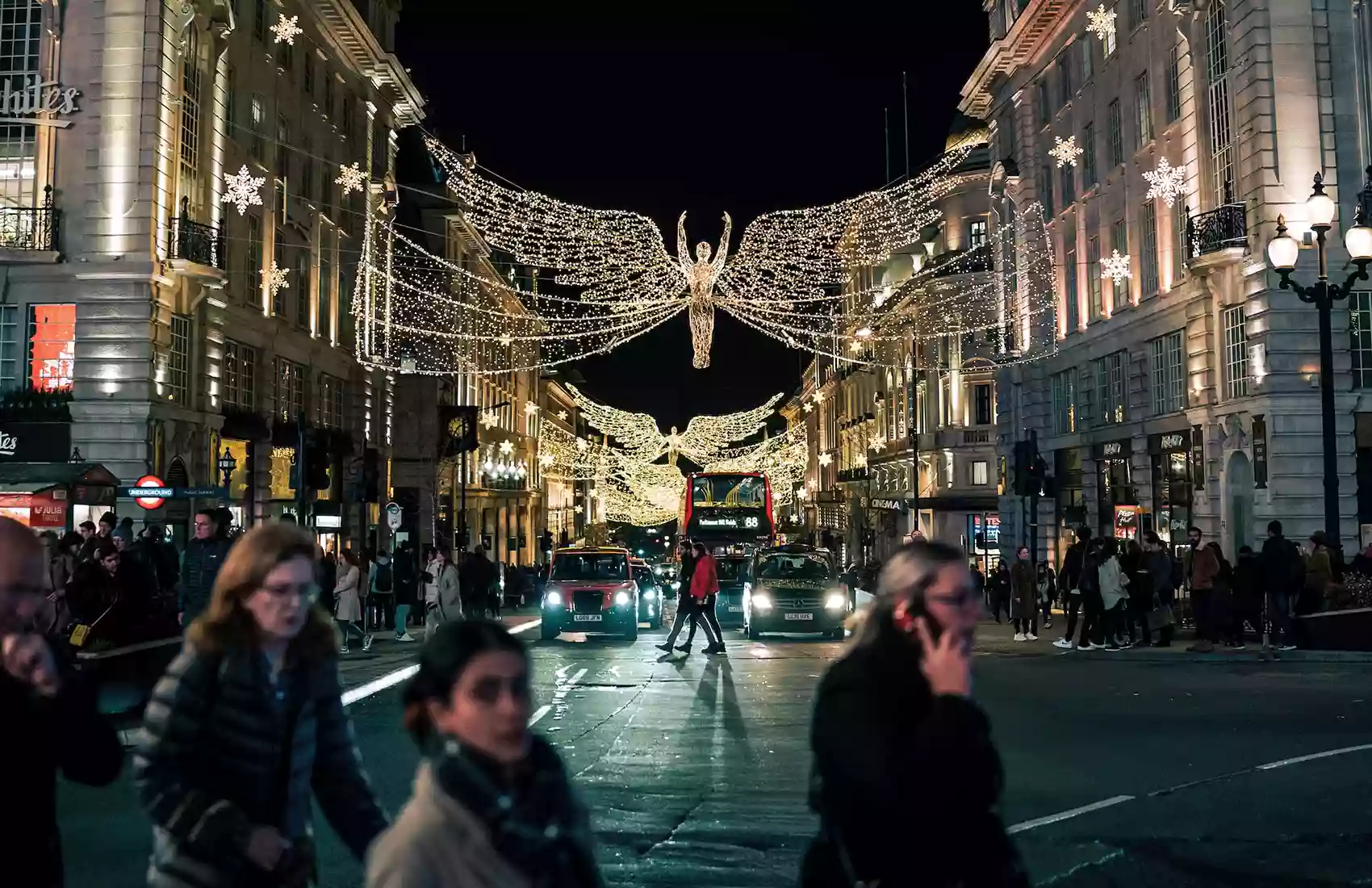 Christmas Street Lights in London.