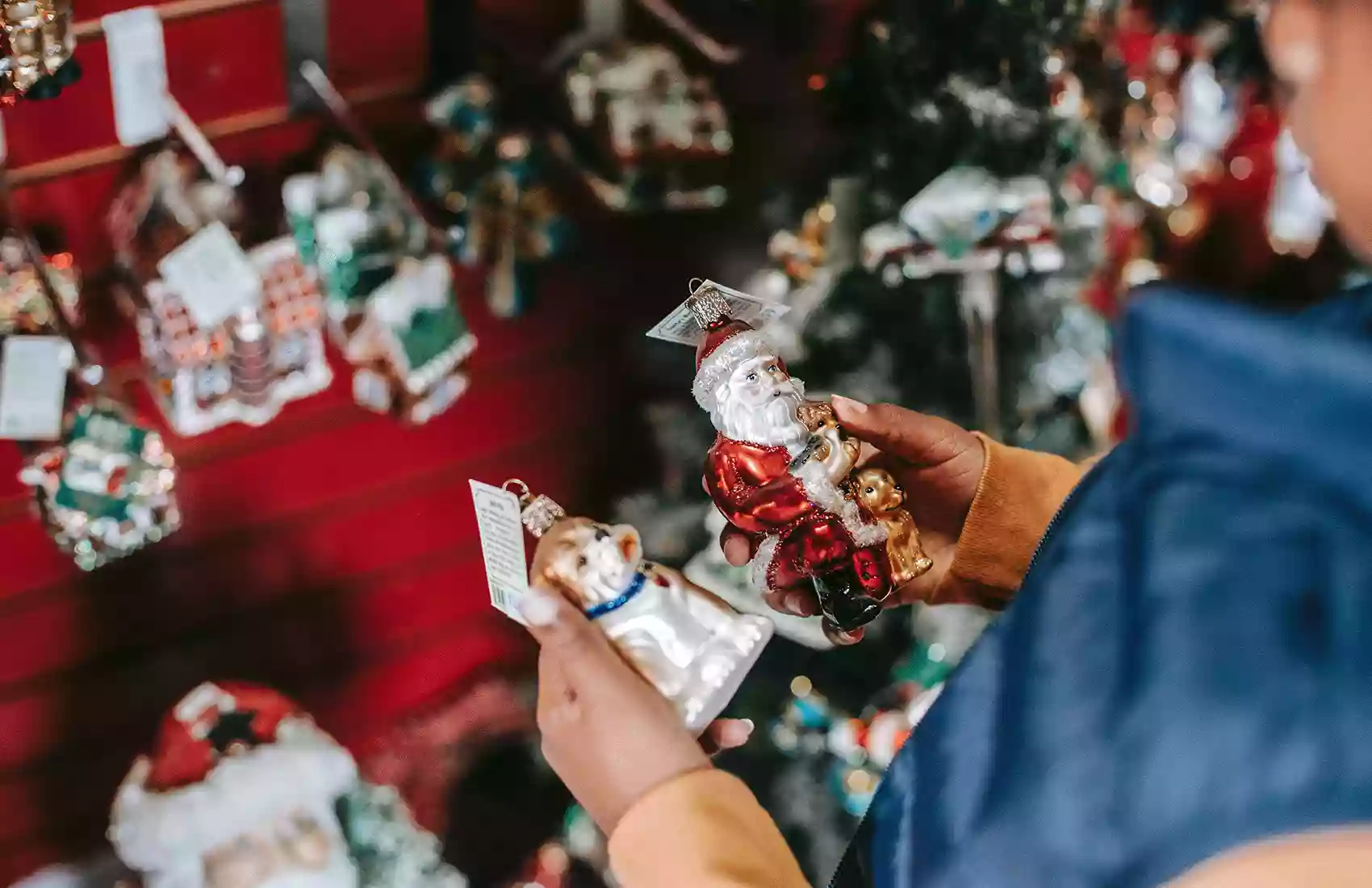 Christmas Market Ornaments in London. Christmas Market Ornaments in London.