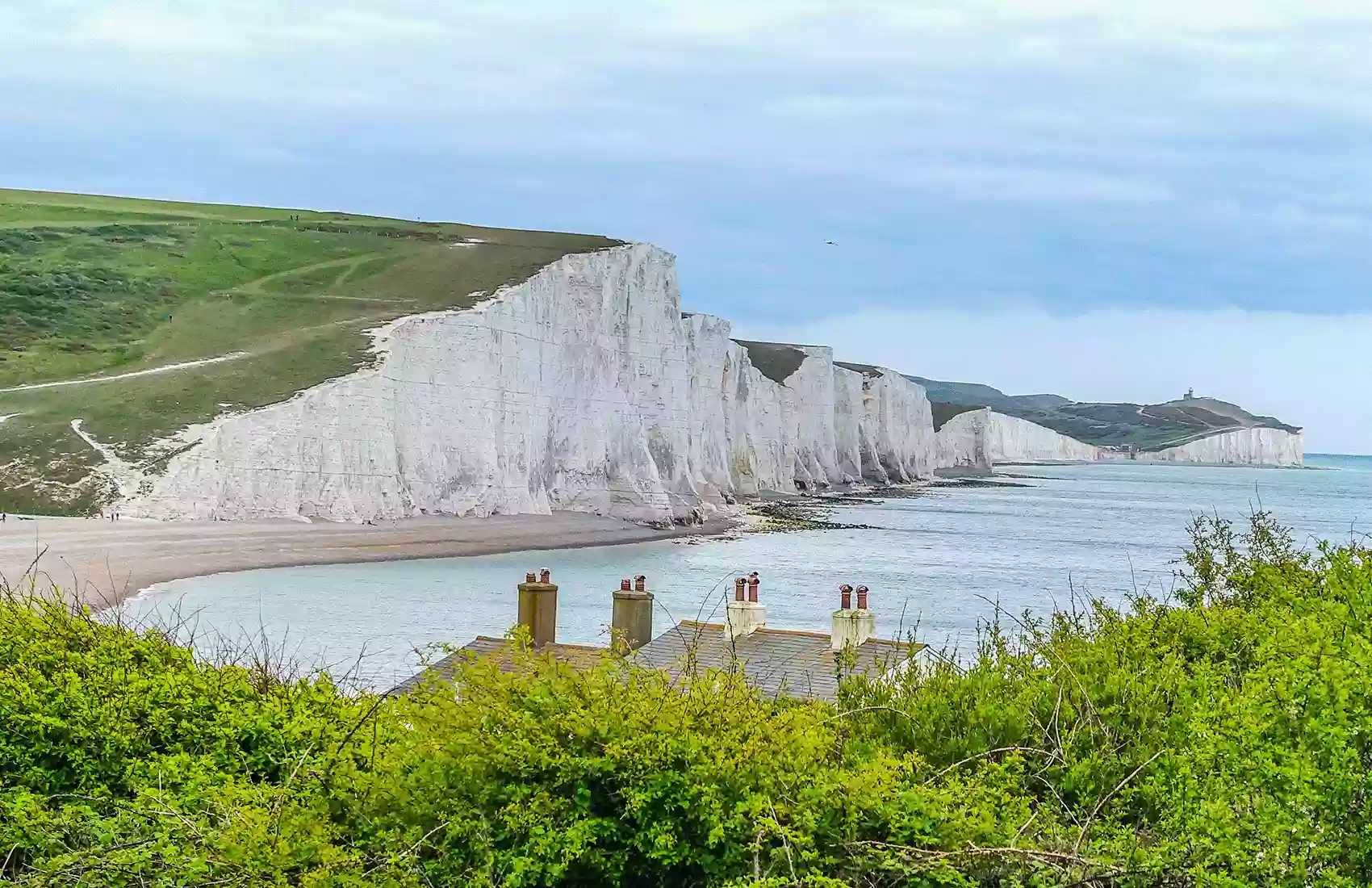 The White Cliffs of Dover in the UK. The Cliffs of Dover in the UK.