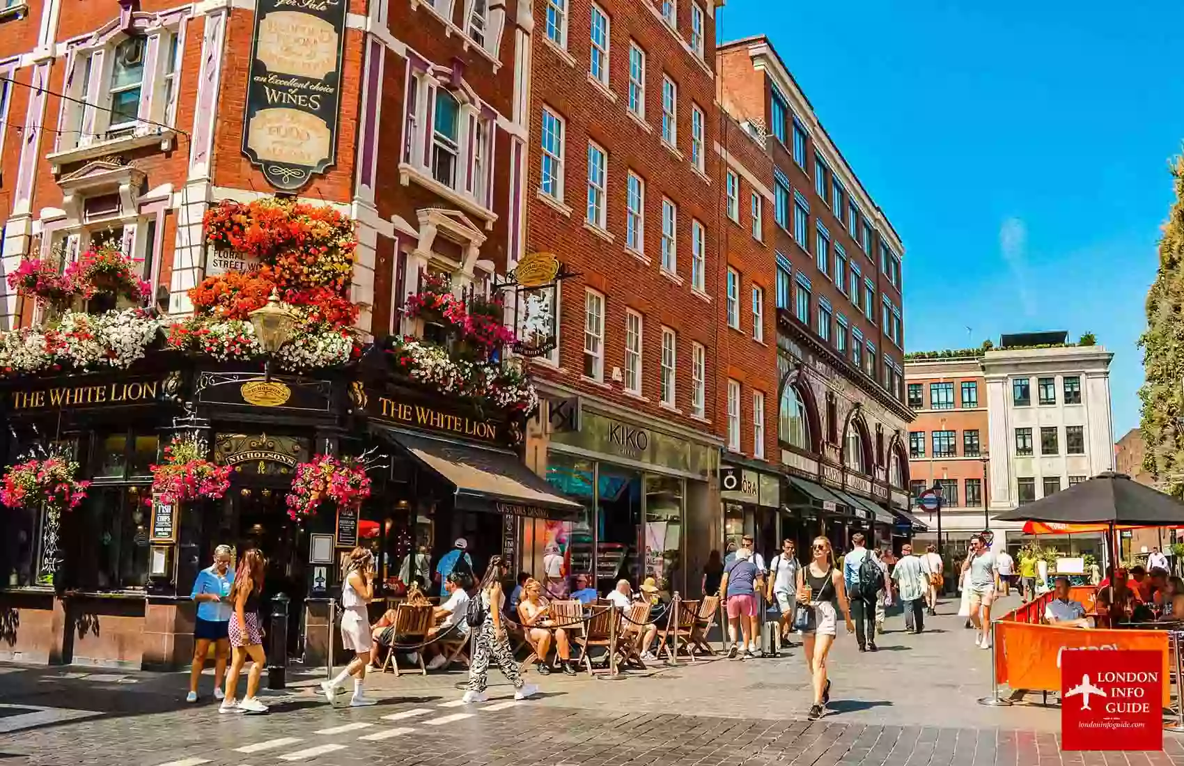People walking the streets of Covent Garden Covent Garden London