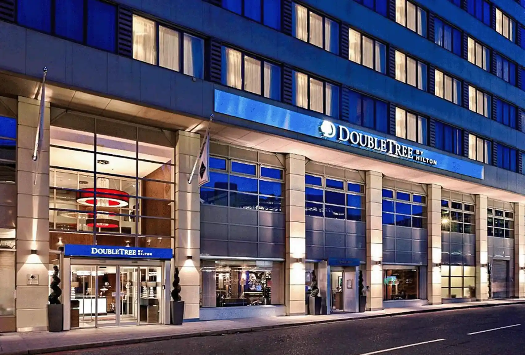 Victoria Hilton Hotel London With Elegant Exterior Facade.