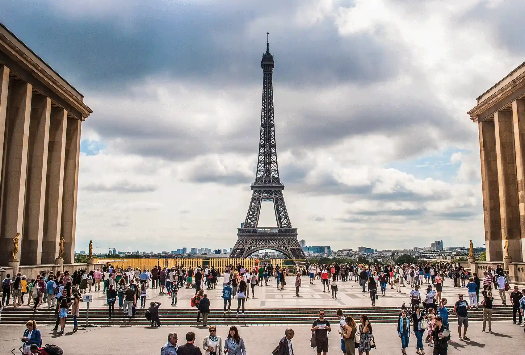 A View Of The Eiffel Tower From Palais de Chaillot square