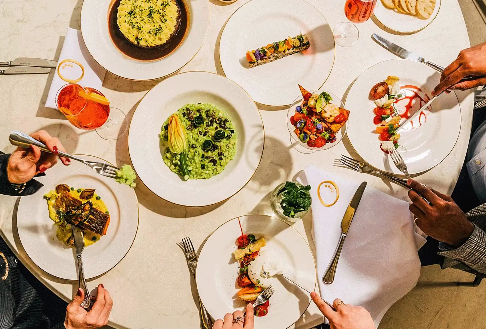 Kensington Palace's Orangery hosts a variety of gourmet dishes