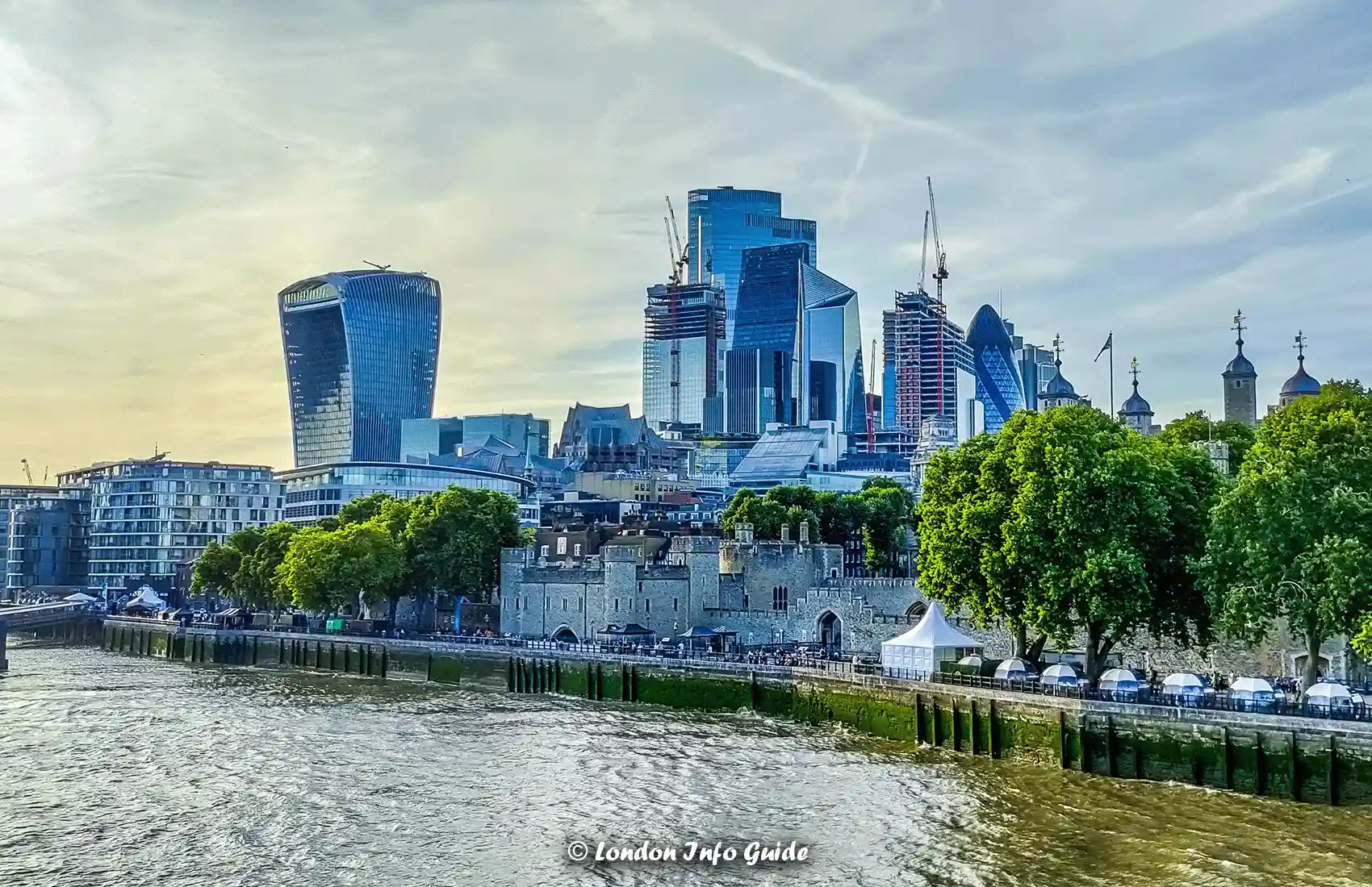 Skyline of the City of London.
