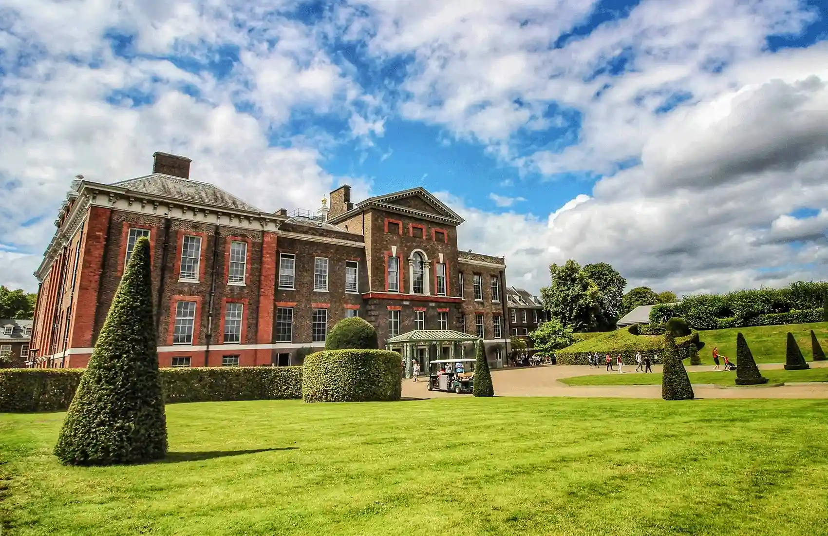 The outside of Kensington Gardens in London UK.