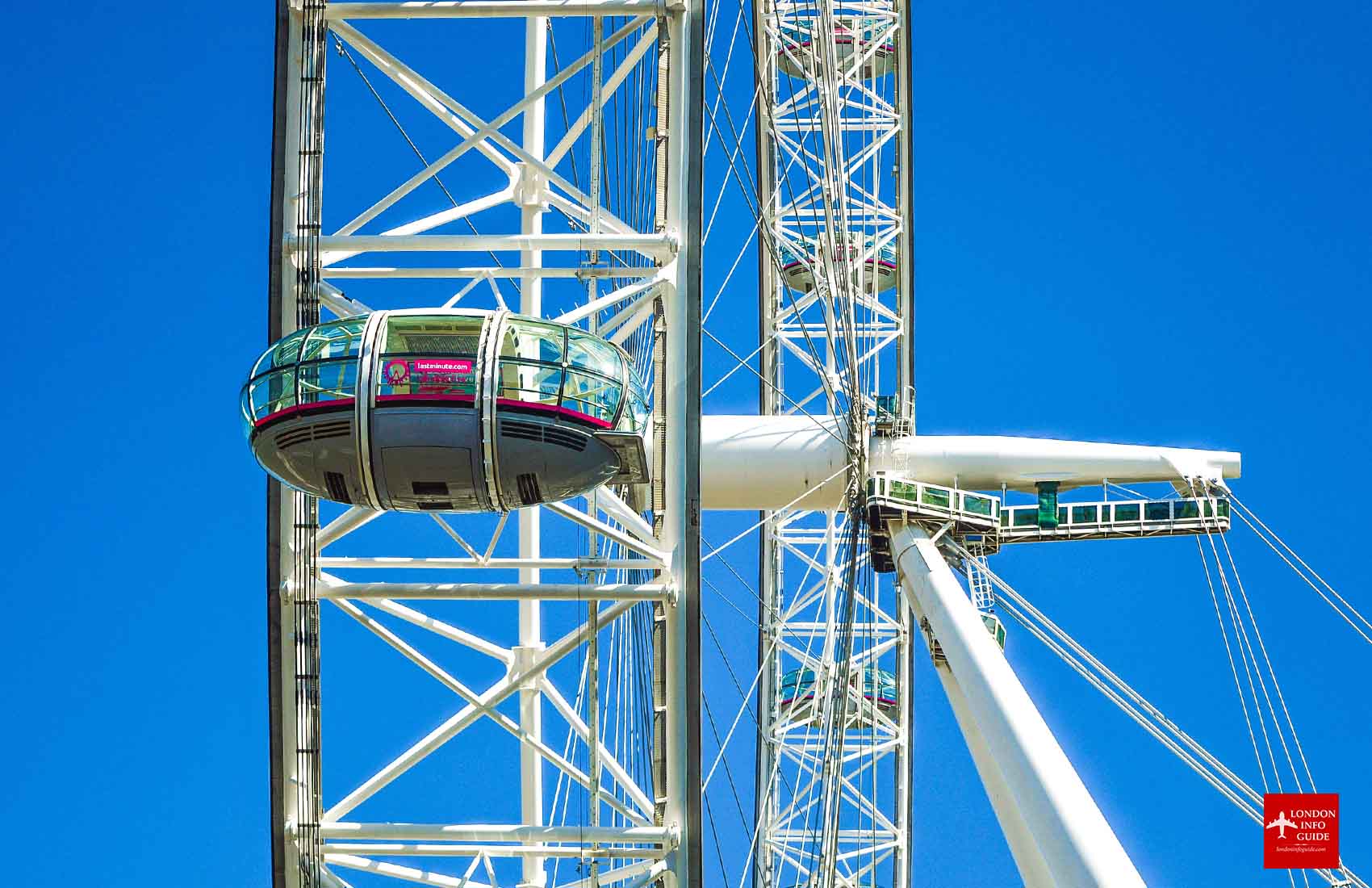 London Eye Capsule on the Ferris Wheel.