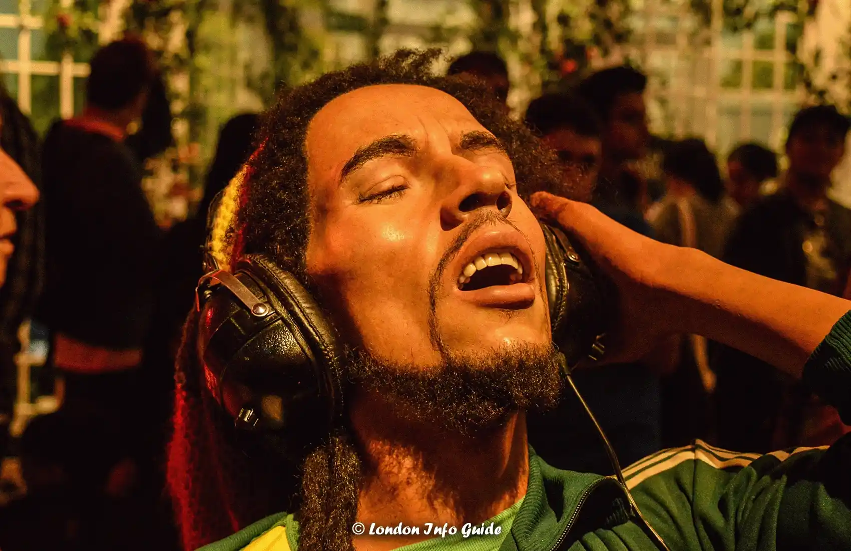 Bob Marley wax figure at Madame Tussauds London.