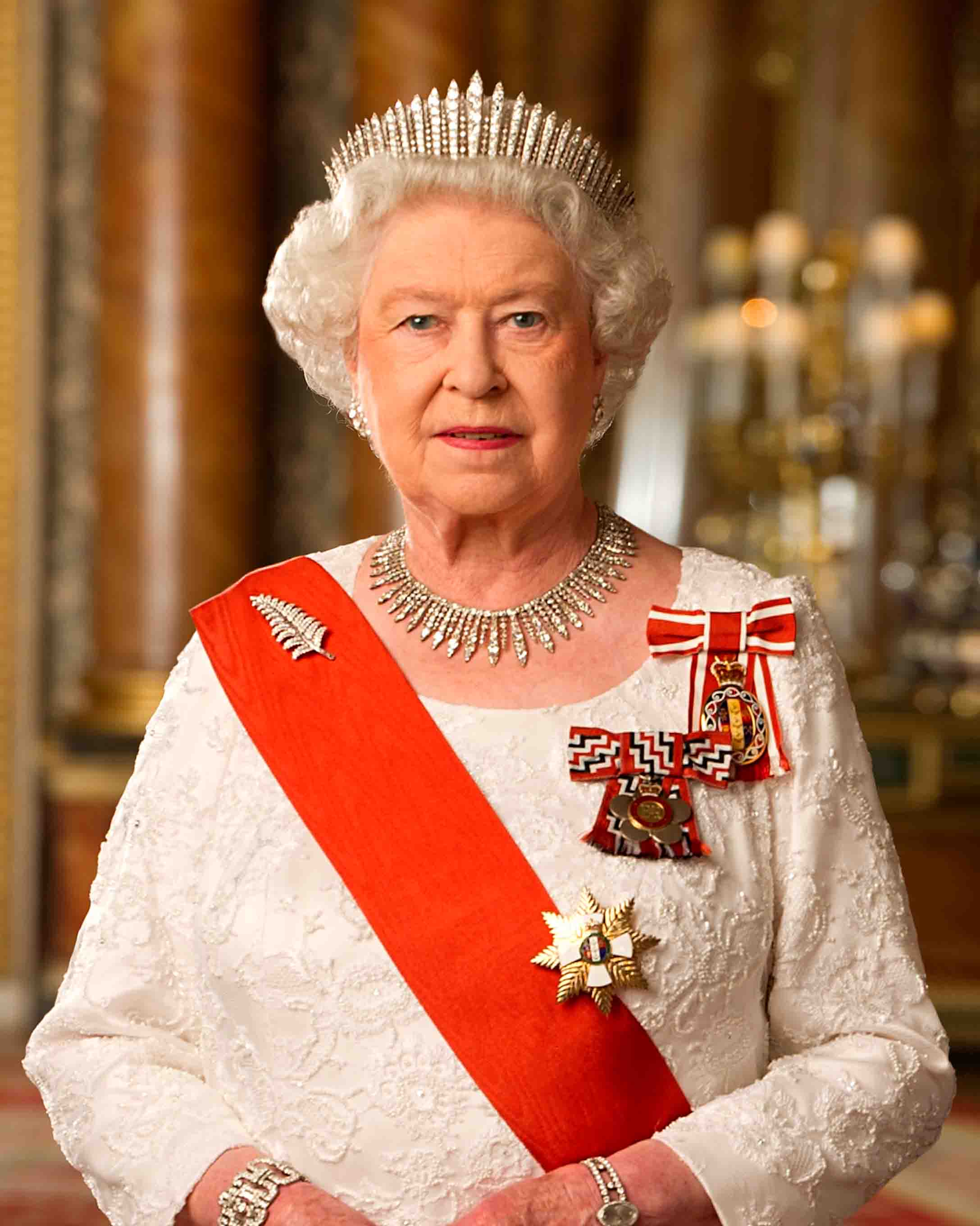 A official photo of Queen Elizabeth II.