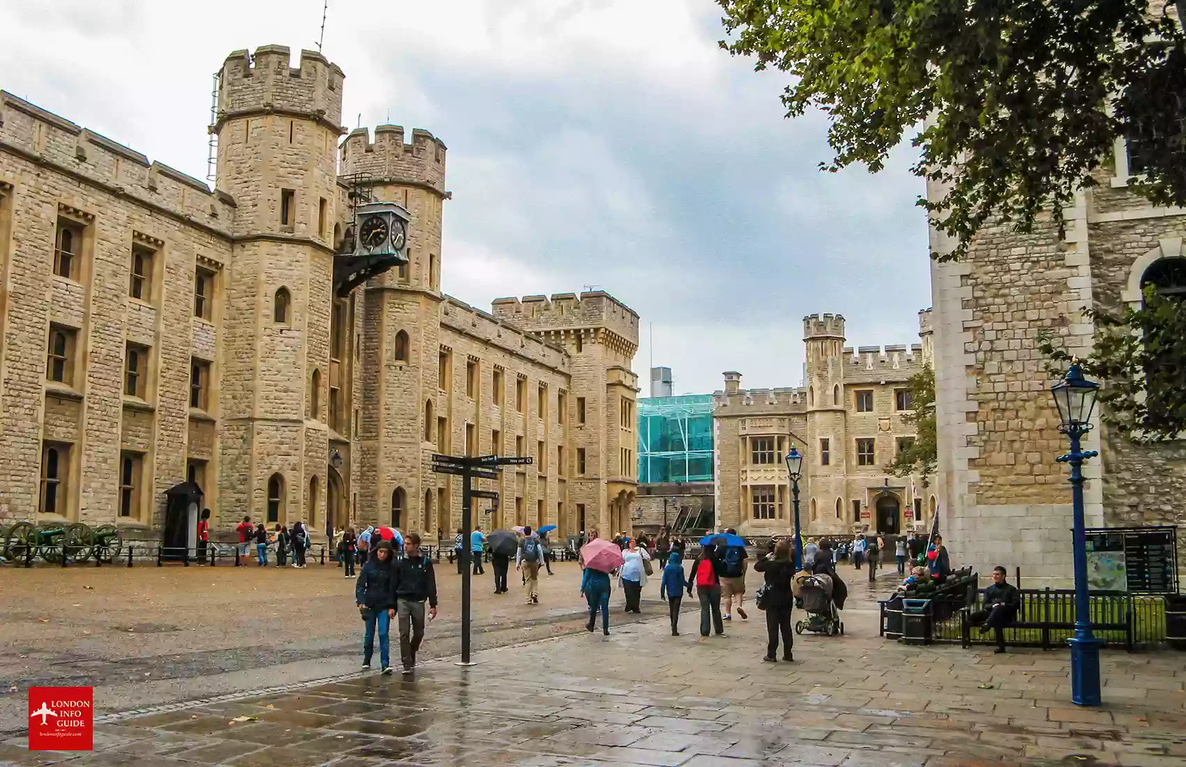 Tower of London in the rain.