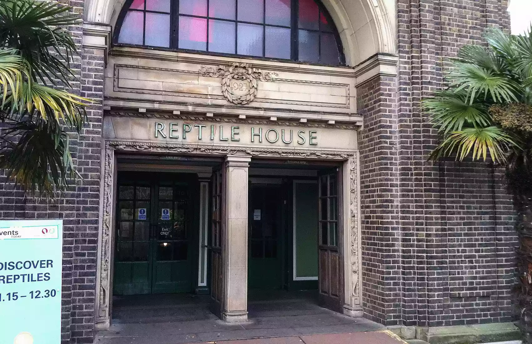 Reptile House at London Zoo London. Reptile House at London Zoo London.