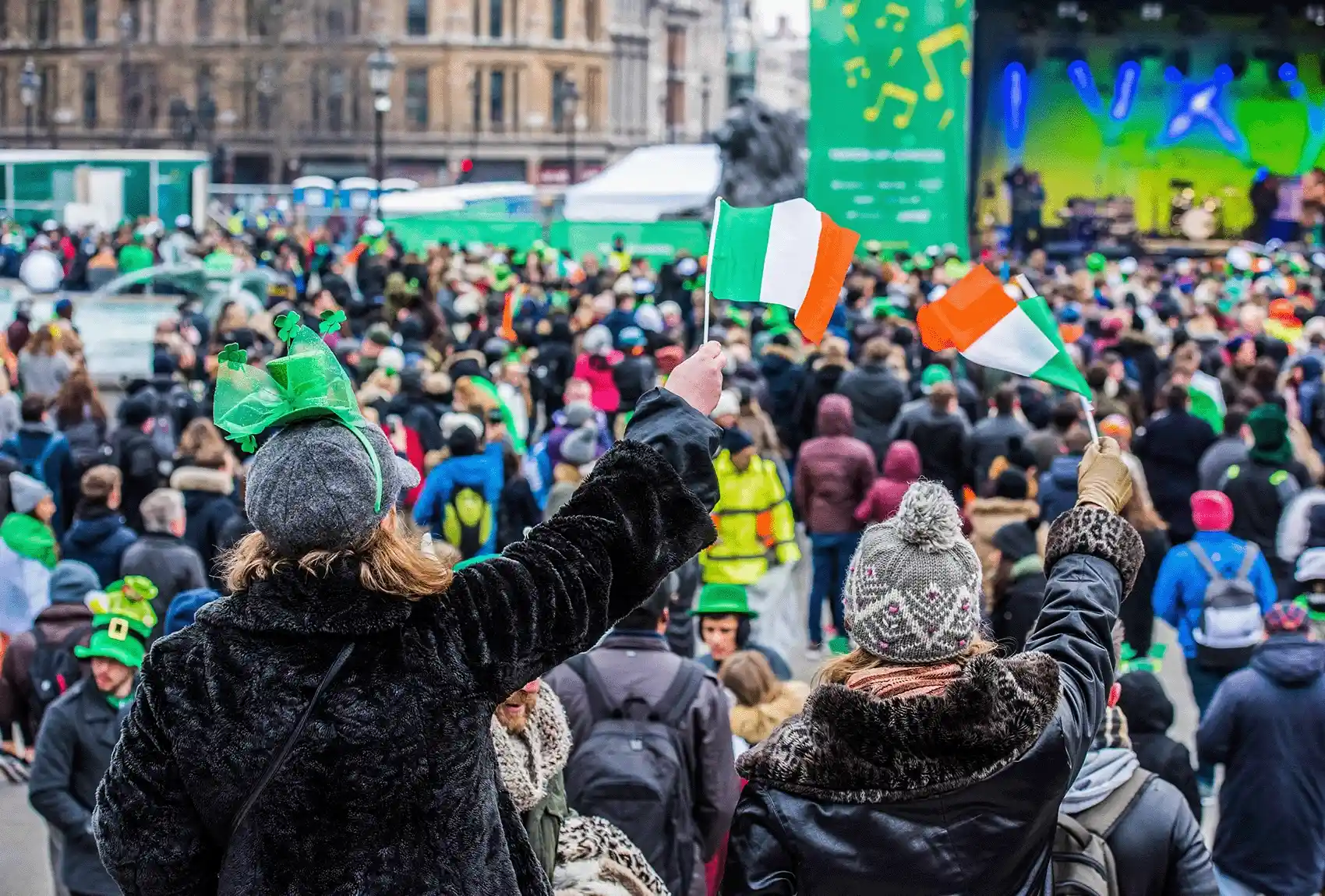 St Patrick’s Day celebrations in London.