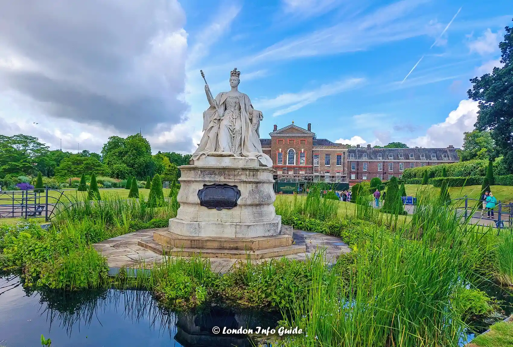Queen Victoria Statue in Front of Kensington Palace in London