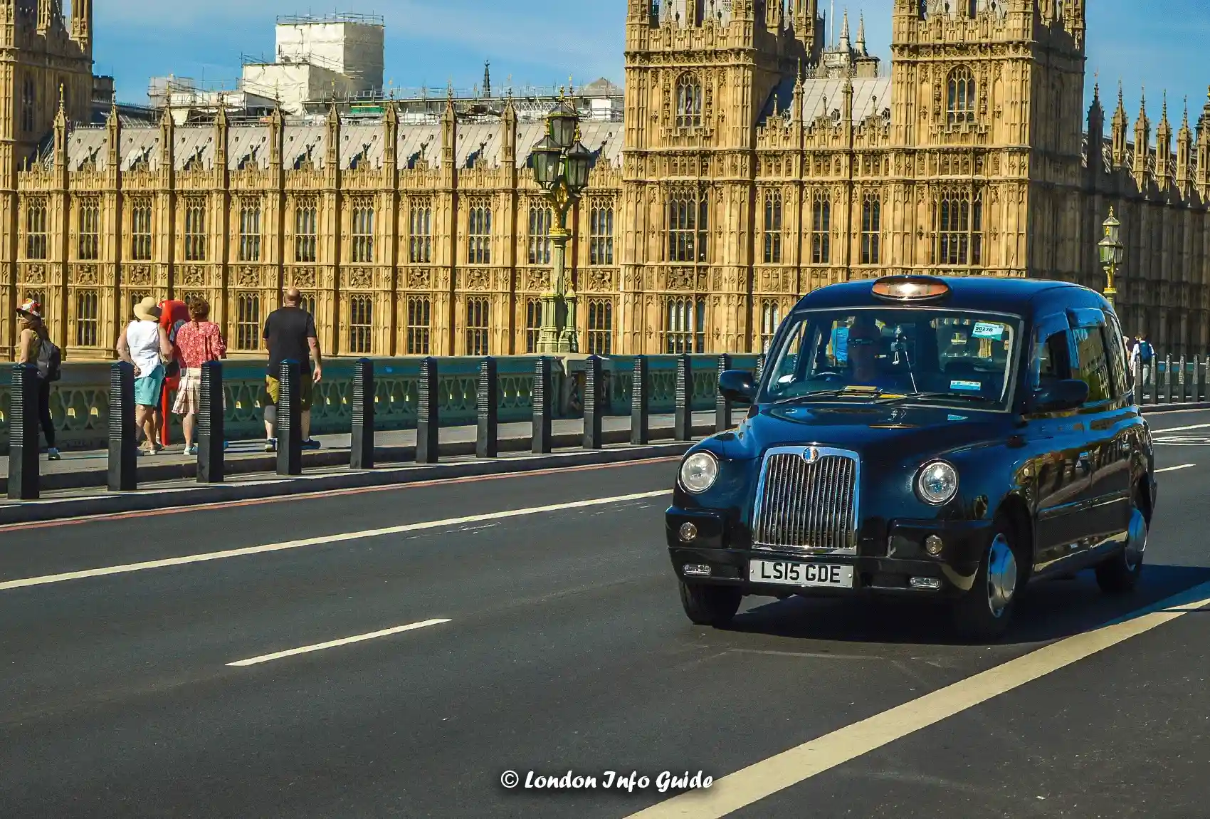 Iconic black cab taxi service in London, England. Black cab taxi service in London, England.