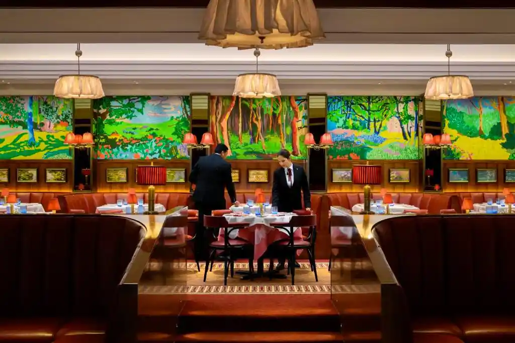 The Beaumont Hotel in London Vibrant Restaurant.