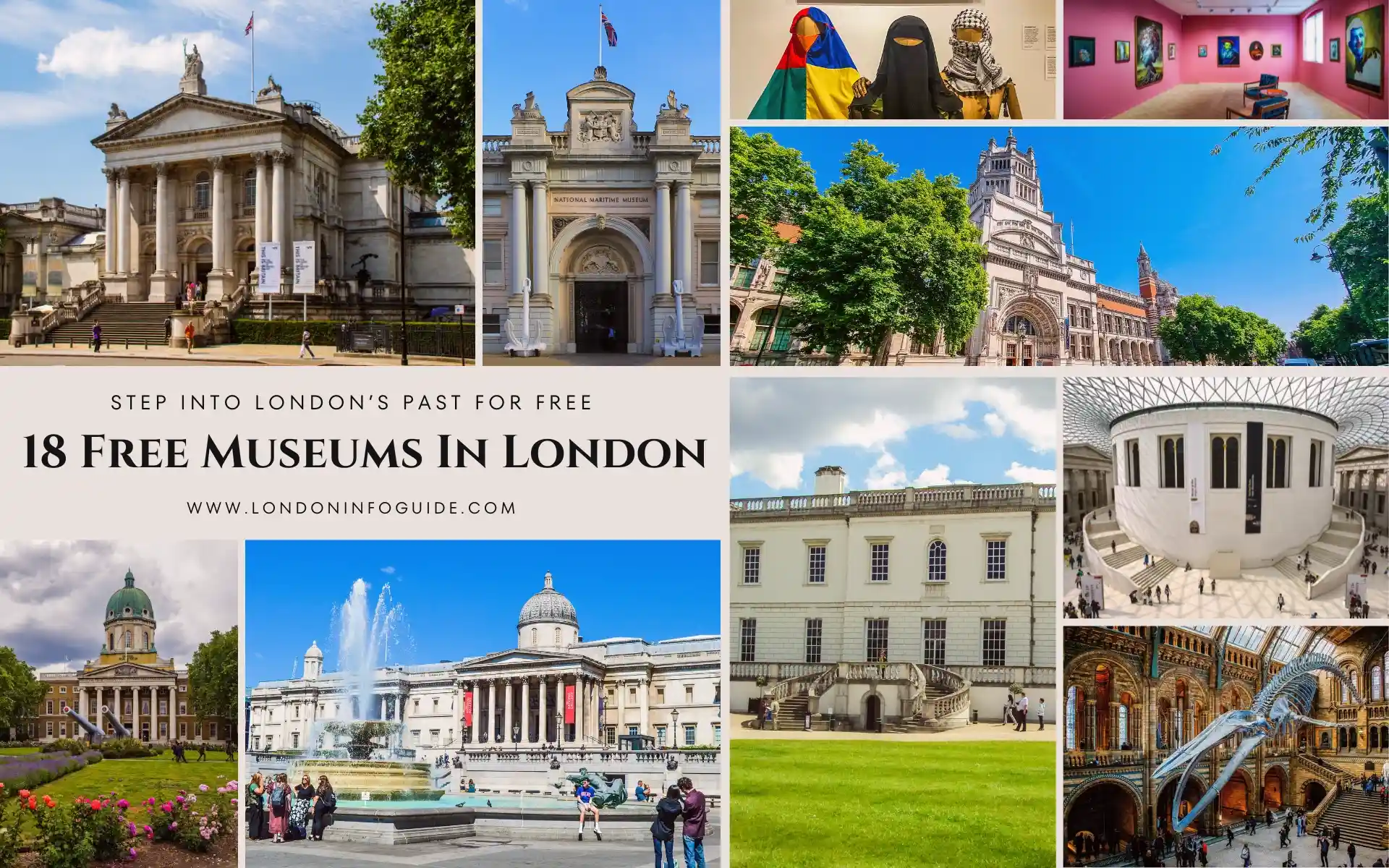 Free museums in London guide.