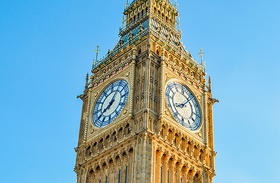 Big Ben structure in London.