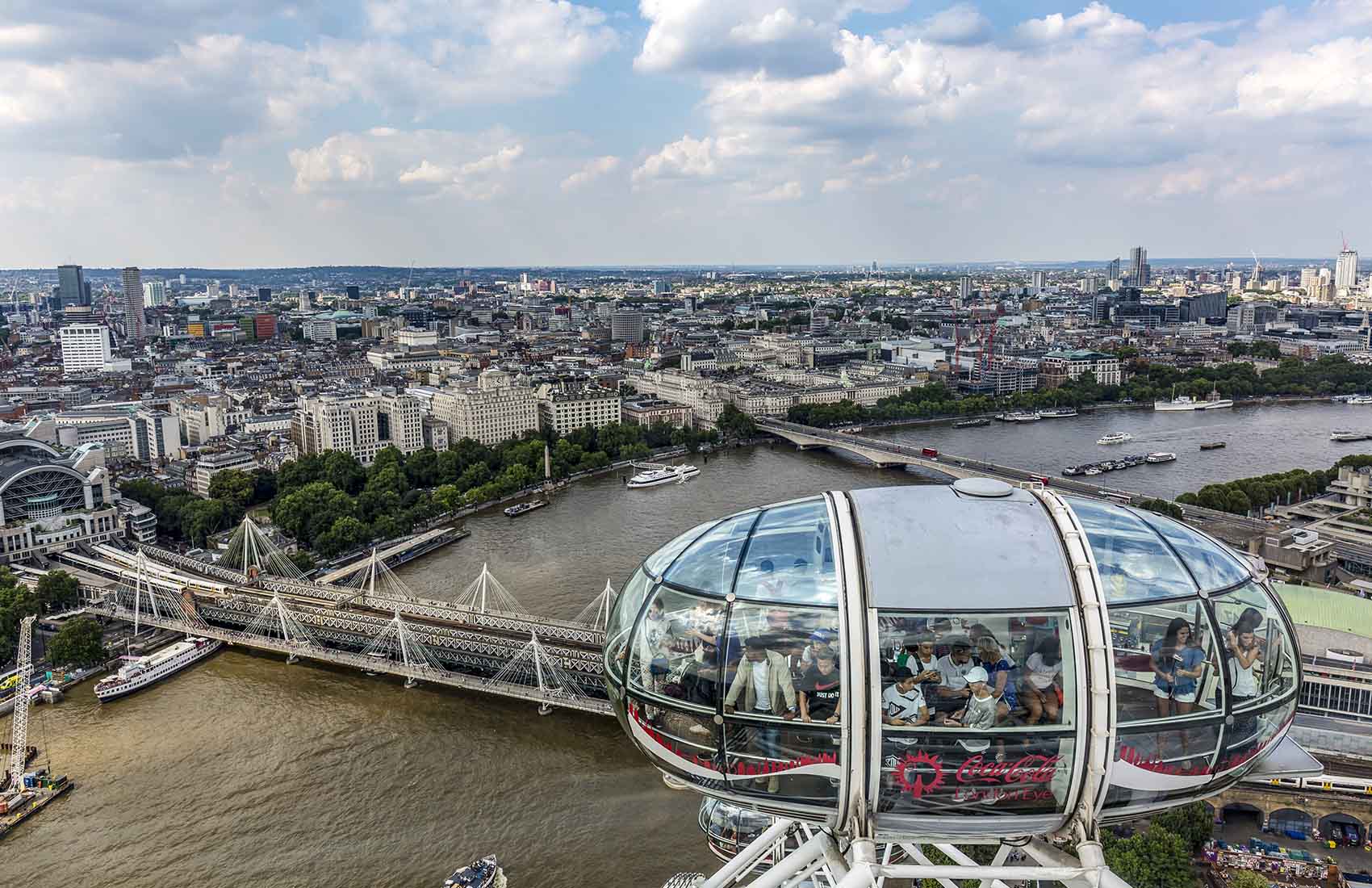 A view from the London Eye.