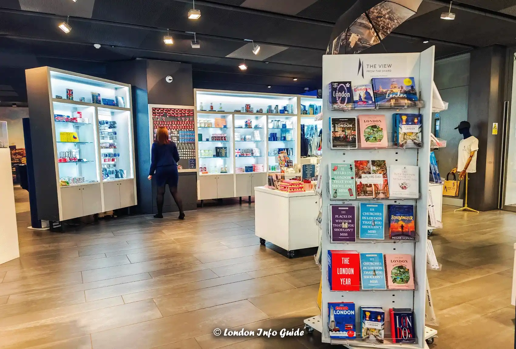 Gift shop at the view from The Shard.
