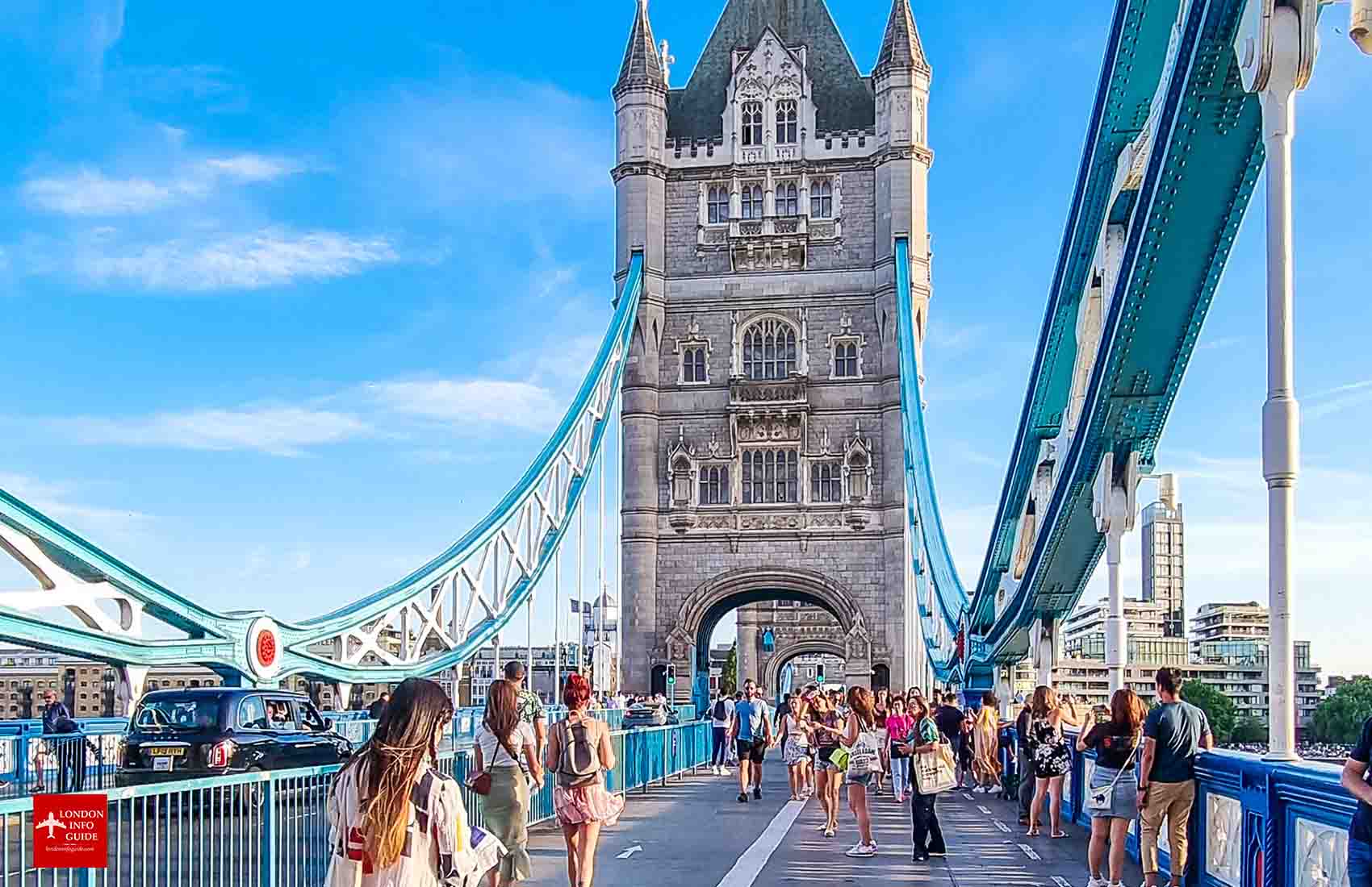 The passage way on the Tower Bridge.