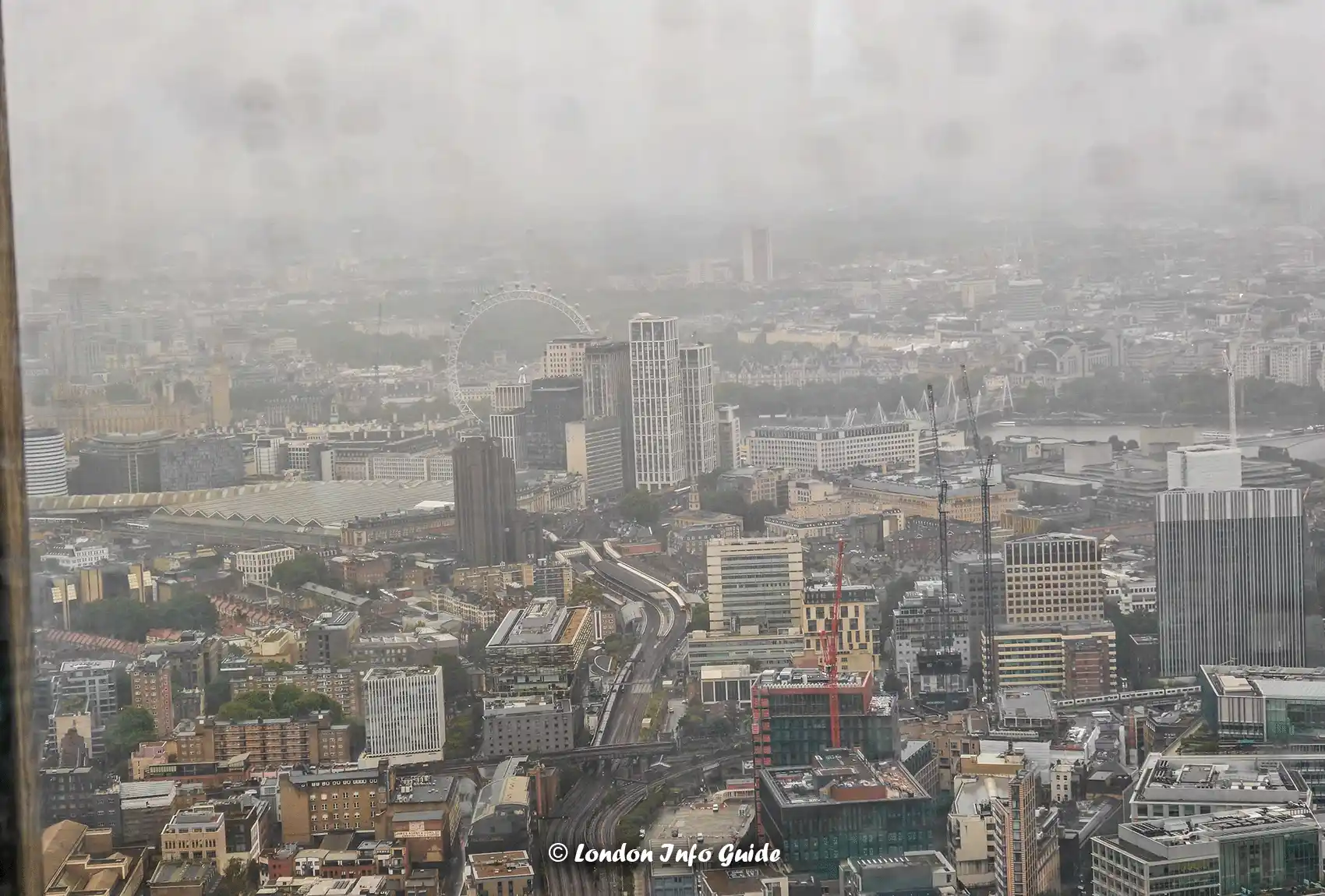 Cloudy view from the view from The Shard.